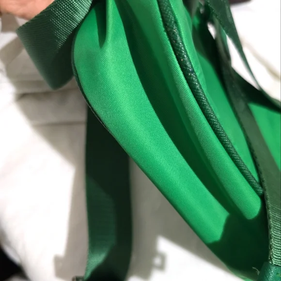 Prada Kelly Green Nylon Shoulder Bag - Picture 5 of 7